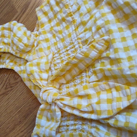 Old Navy Yellow Gingham Maxi Dress - Picture 6 of 7